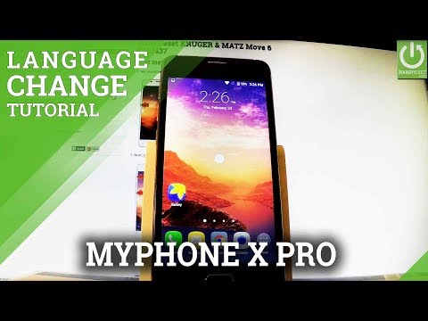 How to Change Language in myPhone X PRO - Language Settings