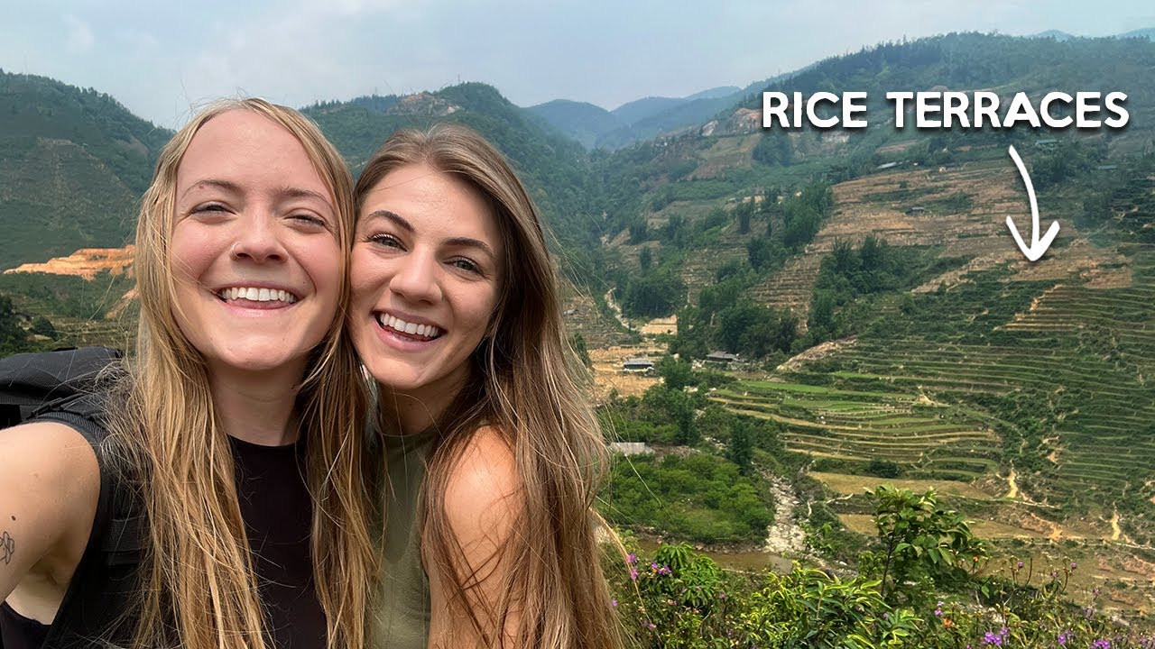 Trekking SAPA VIETNAM Rice Terraces! (I fell on my face)