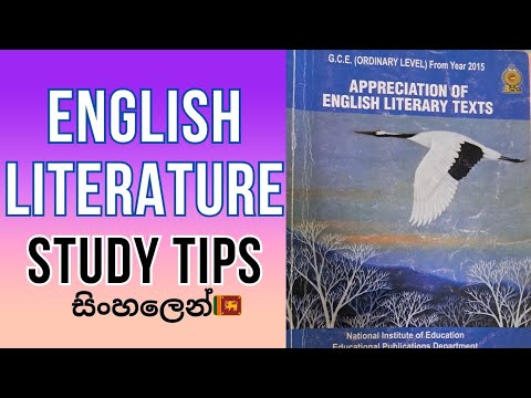 English Literature Study Tips for O/L