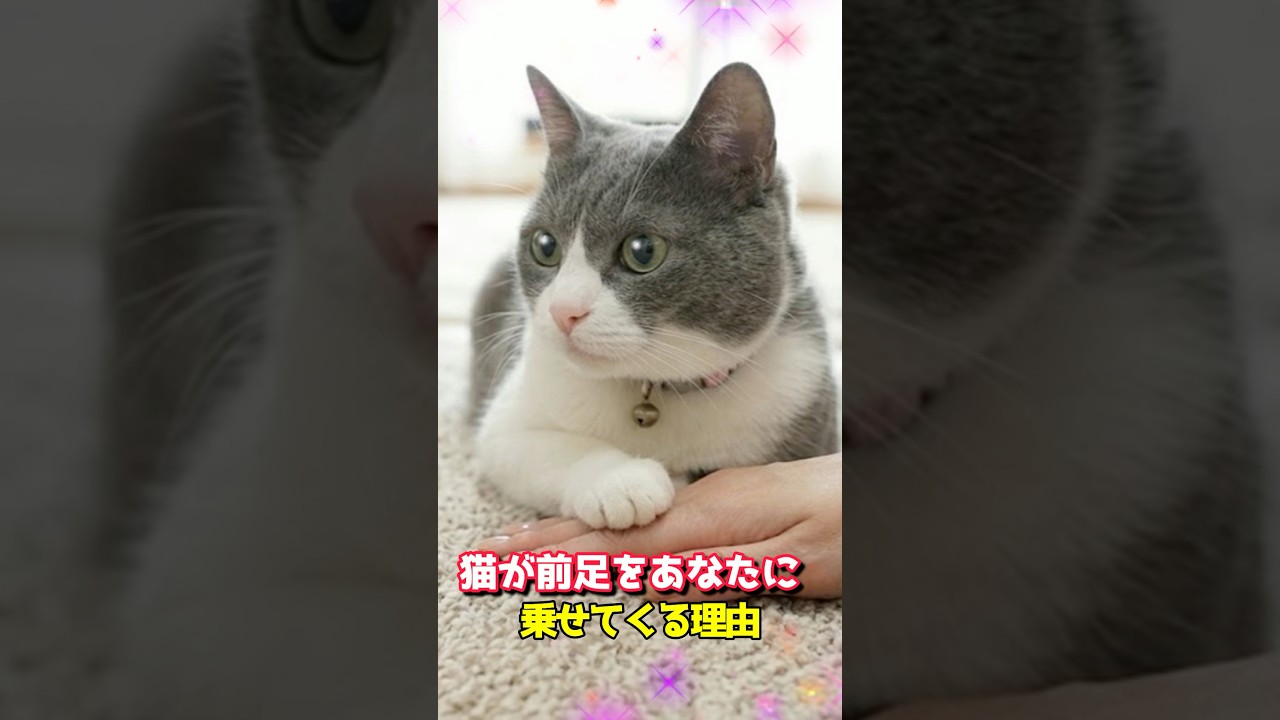 猫が前足をあなたに乗せてくる理由 #保護猫 #猫のいる暮らし #ネコ