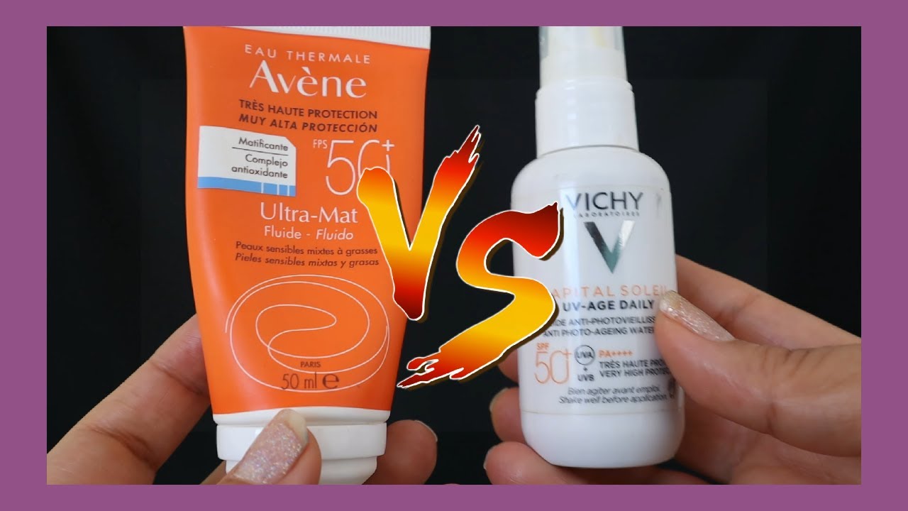 Avene Ultra Mat 50 Vs Vichy Capital Soleil UV - Reseña Bloqueador Solar, te muestro las diferencias