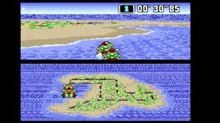 Super Mario Kart (SNES) - Koopa Beach 2 in 1'03''49