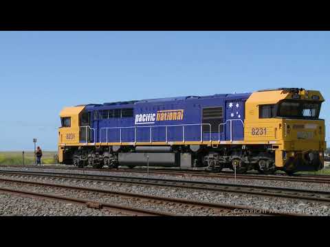 8231 Light Engine Arrival At Gheringhap During Crew Training (16/10/2020) - PoathTV Australian Train