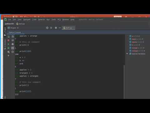 Python 101 Part 1 - statement, comment and function call