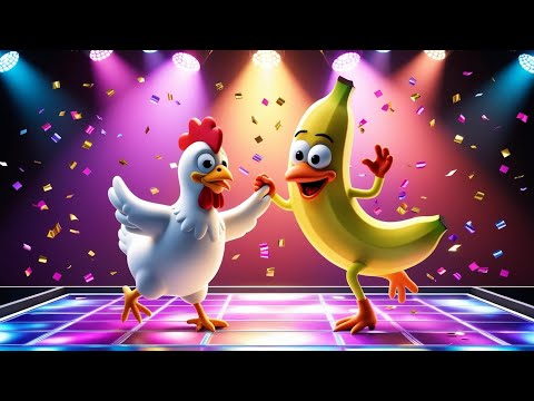 Chicken Banana Dance! Let’s Dance! with Joyful Jams For Kids