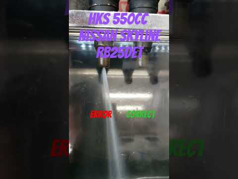 #nissanskyline #hks 550cc #fuelinjector with incorrect spray pattern - corrected with our service.