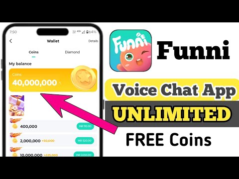 Funni App Free Coins || funni group voice chat app free coins || Funni App