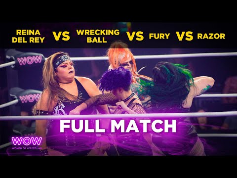 Reina Del Rey vs Wrecking Ball vs Fury vs Razor | WOW - Women Of Wrestling