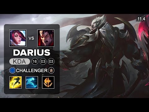 Darius Top vs Fiora - EUW Challenger Patch 11.4