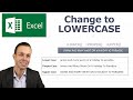 Change Text To Lowercase Or Uppercase In Excel Or First Letter Capitalized
