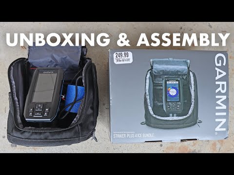 Garmin Striker Plus 4 Ice Bundle UNBOXING & ASSEMBLY (Ice Fishing Sonar)