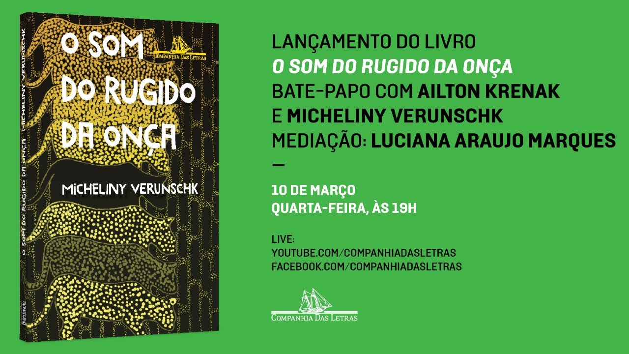 Lançamento do livro “O som do rugido da onça”, de Micheliny Verunschk
