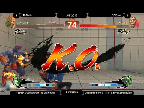 SSF4AE Team PIE Sundays - TS Sabin (Dhalsim) vs PIE PoeM (Balrog)