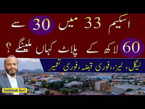 Scheme 33 Karachi Plots 30 to 60 Lakh |