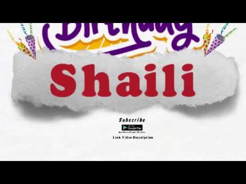 Happy Birthday Shaili
