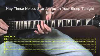 Hell Above and May These Noises Startle You In Your Sleep Tonight by Pierce The Veil Guitar Tutorial