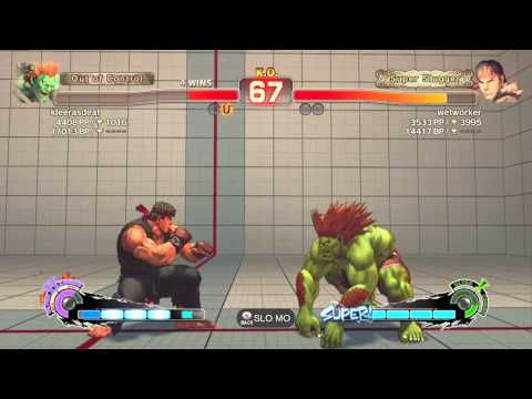 wetworker (Ryu) vs kleerasdeat (Blanka)