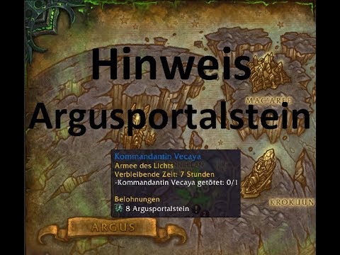 iZocke WoW: Legion  129 - Hinweis: Argusportalstein für Quest Invasionspunktoffensive
