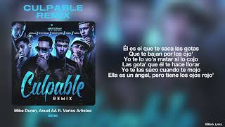 Letra // Culpable Remix - Mike Duran, Anuel AA, Varios Artistas