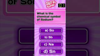 What is the Chemical Symbol of Sodium | Chemistry Quiz | Science Facts #shortsfeed
