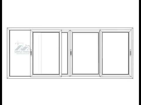 2 Track, 4 Glass Pannel Sliding System