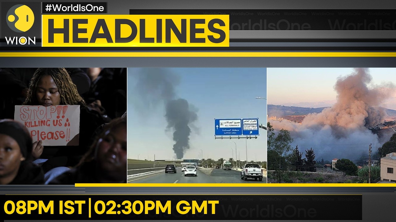 Riyadh: Aramco Fuel Tank on Fire | Israeli Airstrikes Hit Village in South Lebanon | WION HEADLINES