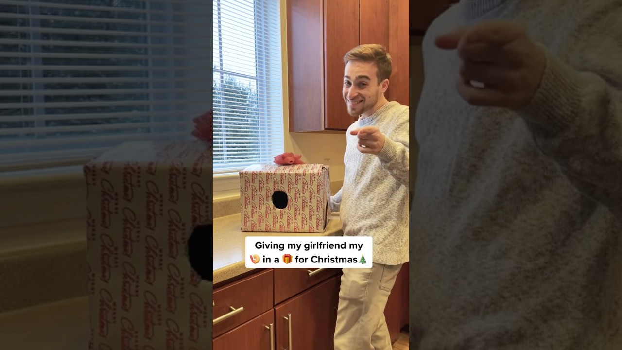 Giving My Girlfriend A Christmas Present She’ll Never Forget #shorts