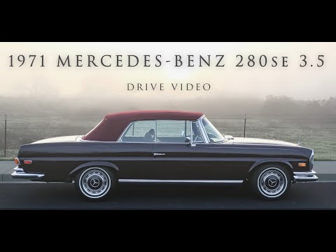 1971 Mercedes-Benz 280SE 3.5 Cabriolet Drive Video
