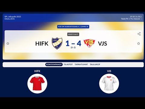 Jälkipelit P20 SM-karsinta HIFK - VJS 18.2.2023