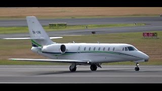 preview picture of video 'Travel Service Cessna 680 Citation Sovereign OK-UNI landing and takeoff at Berlin Tegel airport'