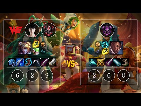WE Jiumeng Ezreal vs Lucian Bot - KR GrandMaster Patch 10.11