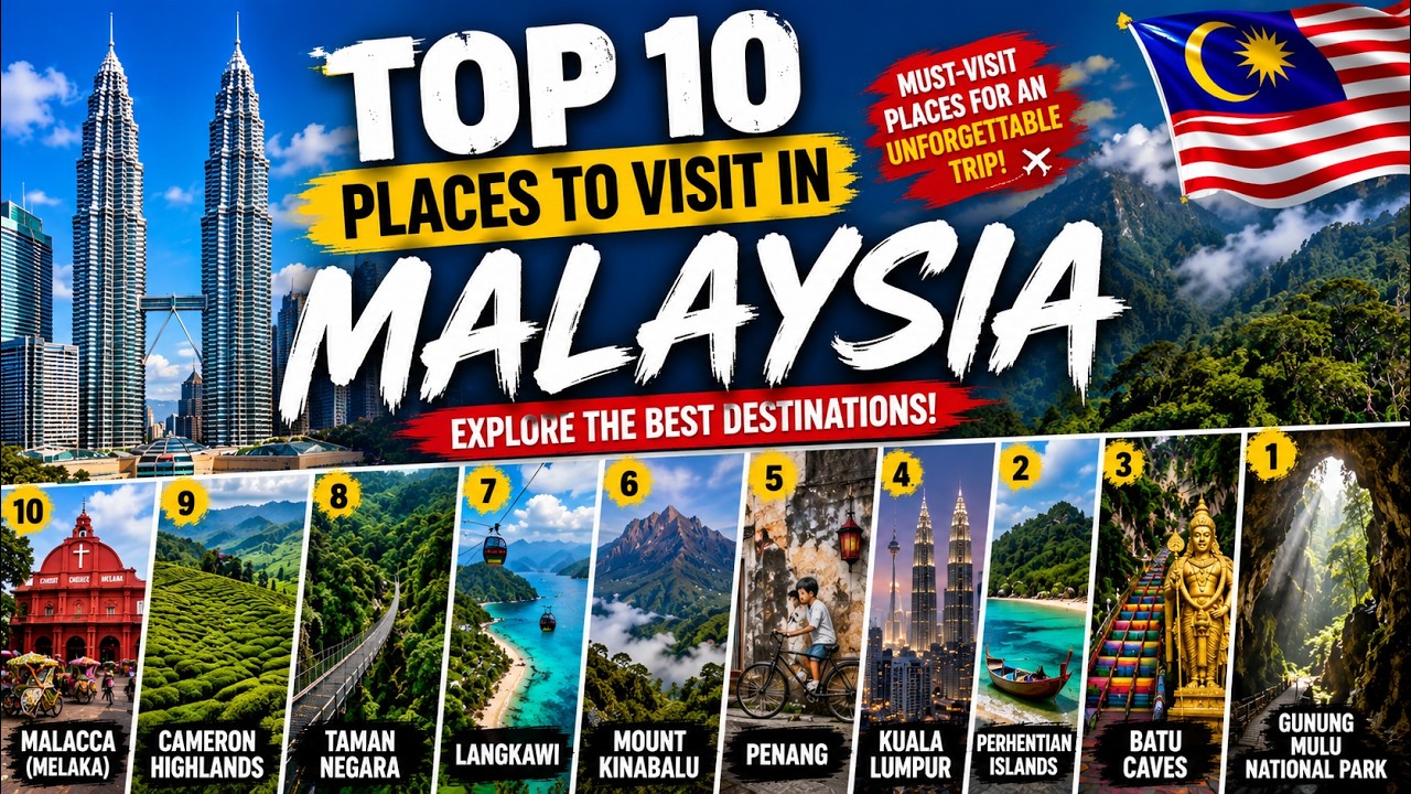Top 10 Best Places to Visit in Malaysia 🇲🇾 | Ultimate Malaysia Travel Guide 2026