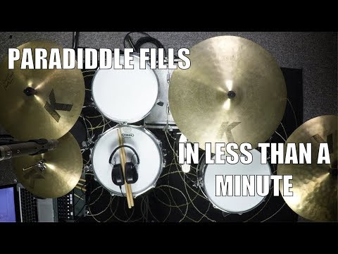 Easy Paradiddle Fills in less than a Minute - Daily Drum Lesson