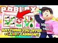 I Accepted EVERY Trade for Candy Cannons in Adopt Me! NEW Adopt Me Aussie Egg Update (Roblox)