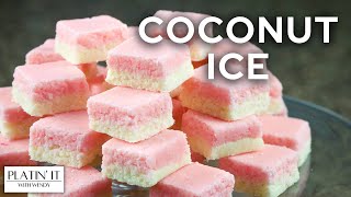 The CLASSIC Coconut Ice  No Cook / No Bake Sweet  