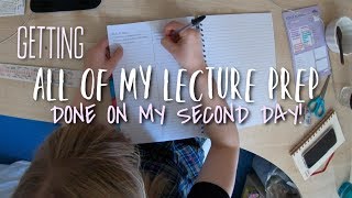 Getting ALL of my LECTURE Work done on my Second Day of University