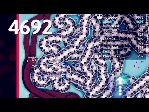 Snake.Io🐍 BOZO VS UNBLOCKED SKIN King Score 10,000 Epic #Snakeiobozo #snakeio #snakegame #gametok