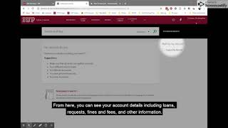 Accessing your Library Account