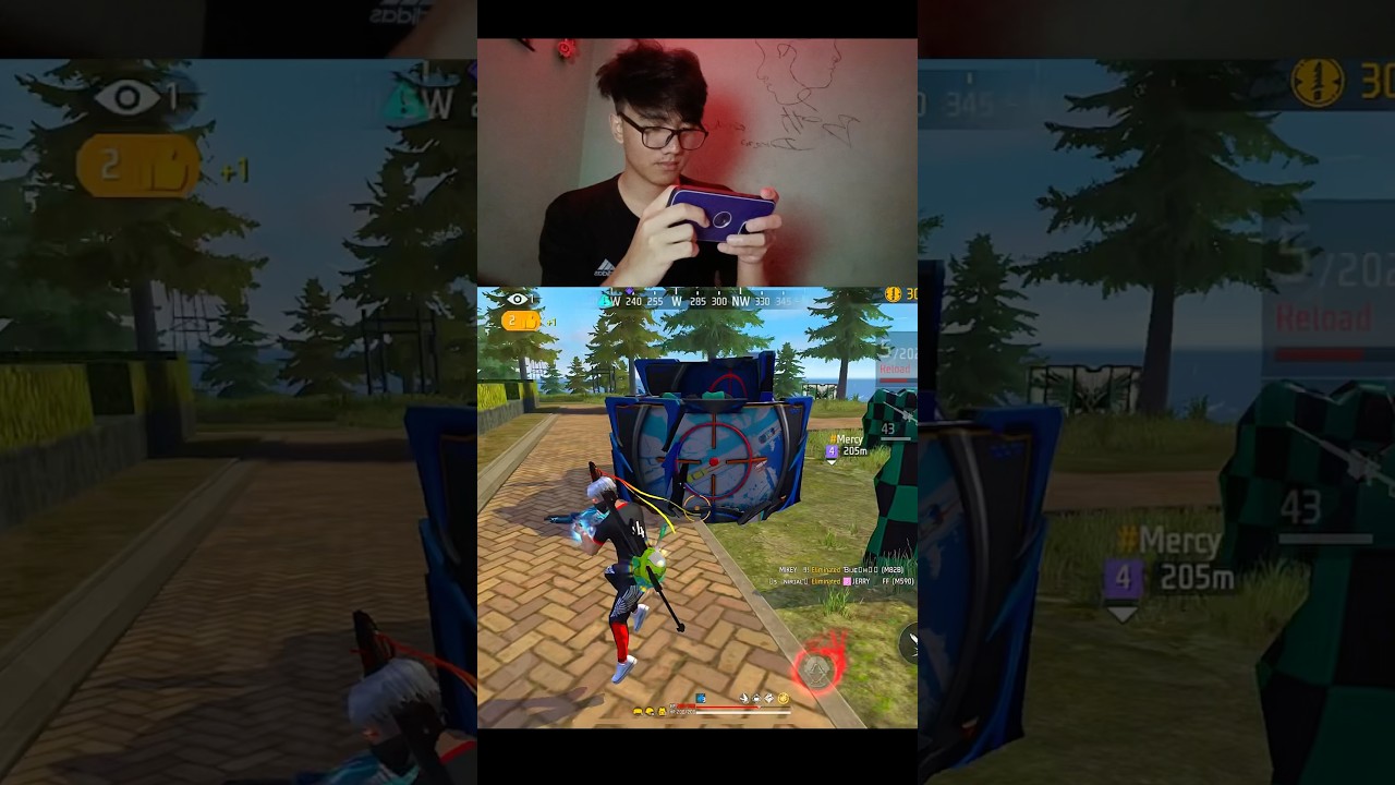 When Mobile Player Use Sniper In Br Rank😍❤️