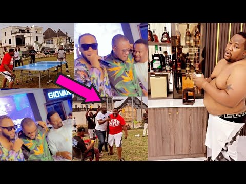 Chief Priest Take Footballer Emenike, Flavour & Zubby Michael On A Tour On His Newly Owerri Mansion