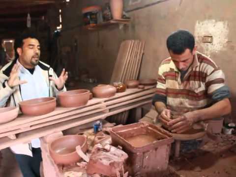 جمعية مجاهد البربري لحمام الزينة - لقاء الأستاذ مجاهد البربري في مصنع الفخار