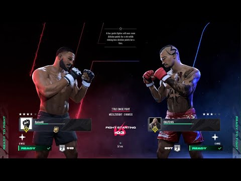 UFC 5 ONLINE CAREER MIDDLEWEIGHT FIGHT... NICE STOPPAGE