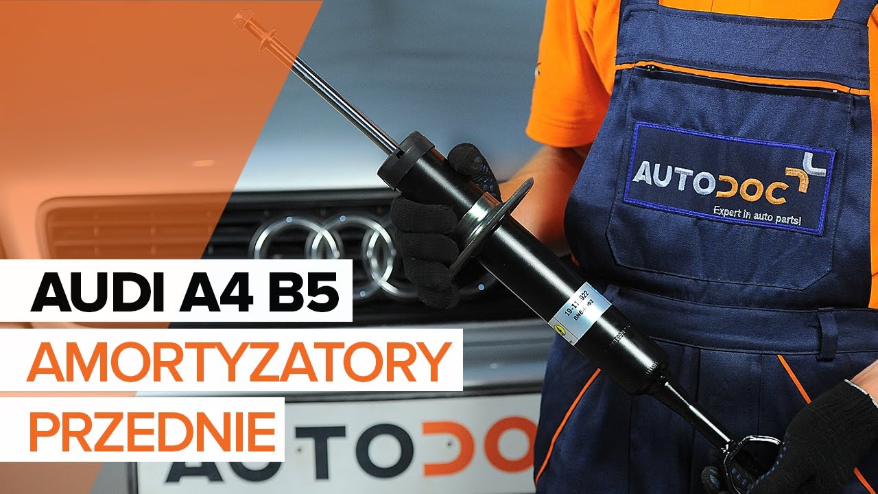 Jak wymienić amortyzator teleskopowy przód w Audi A4 B5 Avant - poradnik naprawy