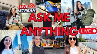 Re-watch my first YouTube live stream! Train Travel, Solo Travel, chatting about everything!