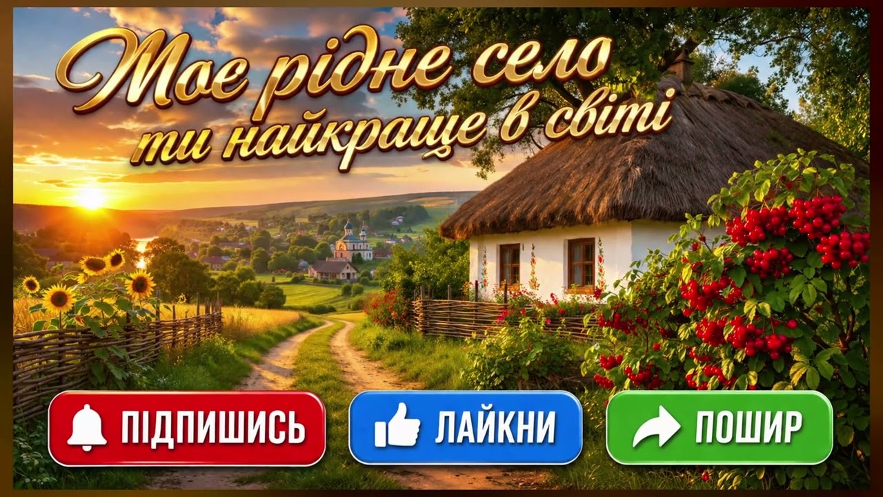 Моє рідне село ти найкраще у світі — сучасна українська пісня про село 2026