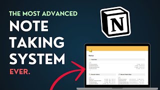 Build an Advanced Note Taking System in Notion From Scratch