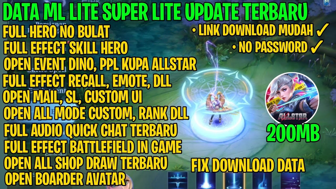 Data ML Lite 200mb Terbaru