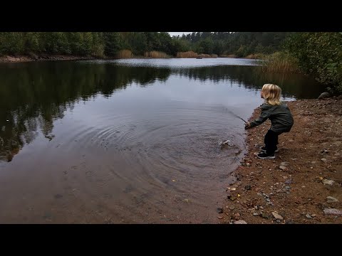 DEN LILLA SJÖN och röda mystiska stugan nära järnvägen - 201003 - JOHANNISHUS - Ronneby - BLEKINGE