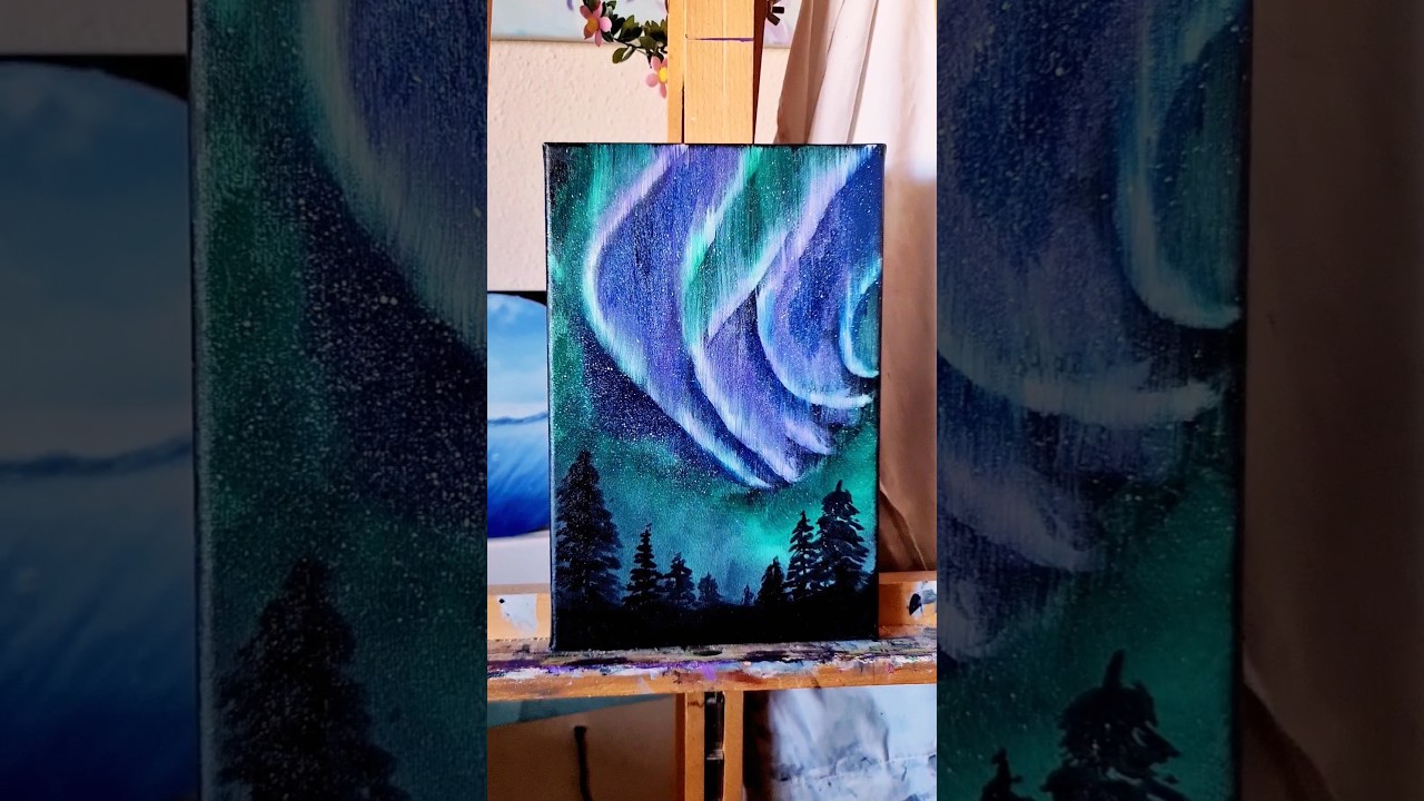 My last painting of the year ✨️ What do you think? 👀 | #art #painting #oilpainting #landscape #au...