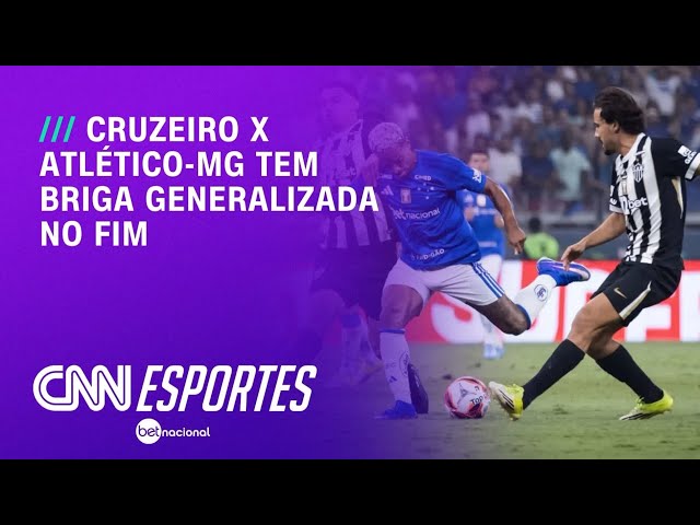 Campeonato Mineiro entre Cuzeiro X Atlético-MG termina em briga generalizada | CNN NOVO DIA